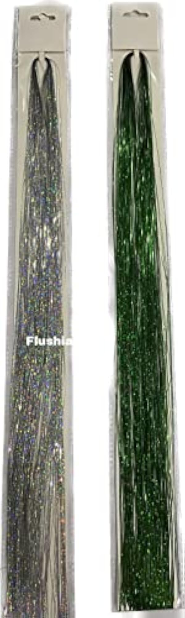 Hair Tinsel Glitter Extensions, 40 Inch, Pack of 2